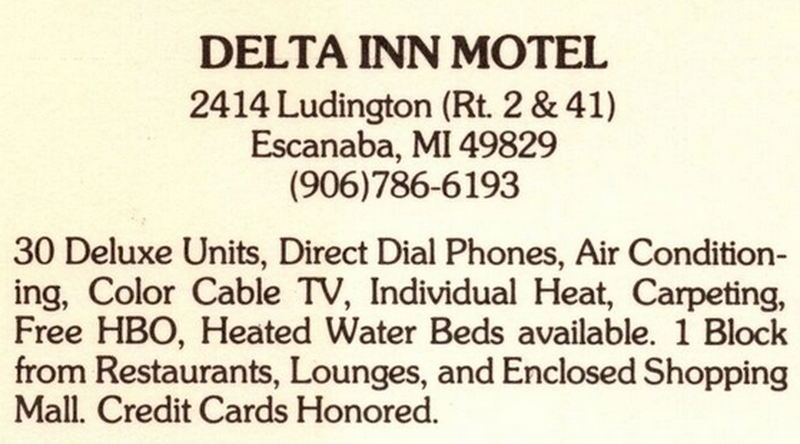 Delta Inn Motel (Tuc-Me-In Motel) - Vintage Postcard